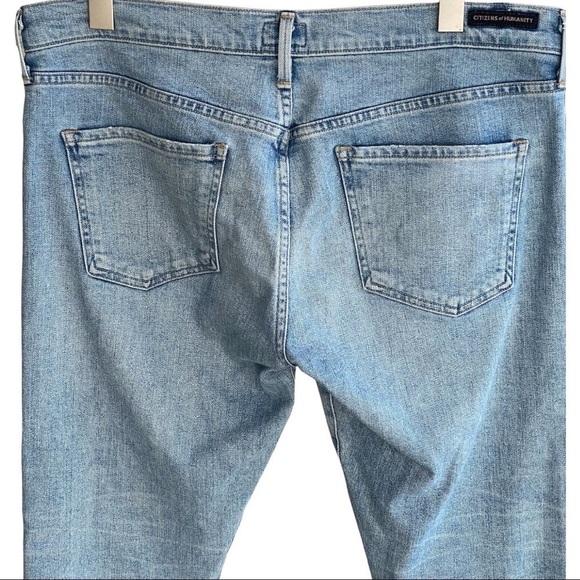 Citizens of Humanity Emerson Cropped Slim Boyfriend Lightwash Jeans Size 32 - Picture 3 of 13